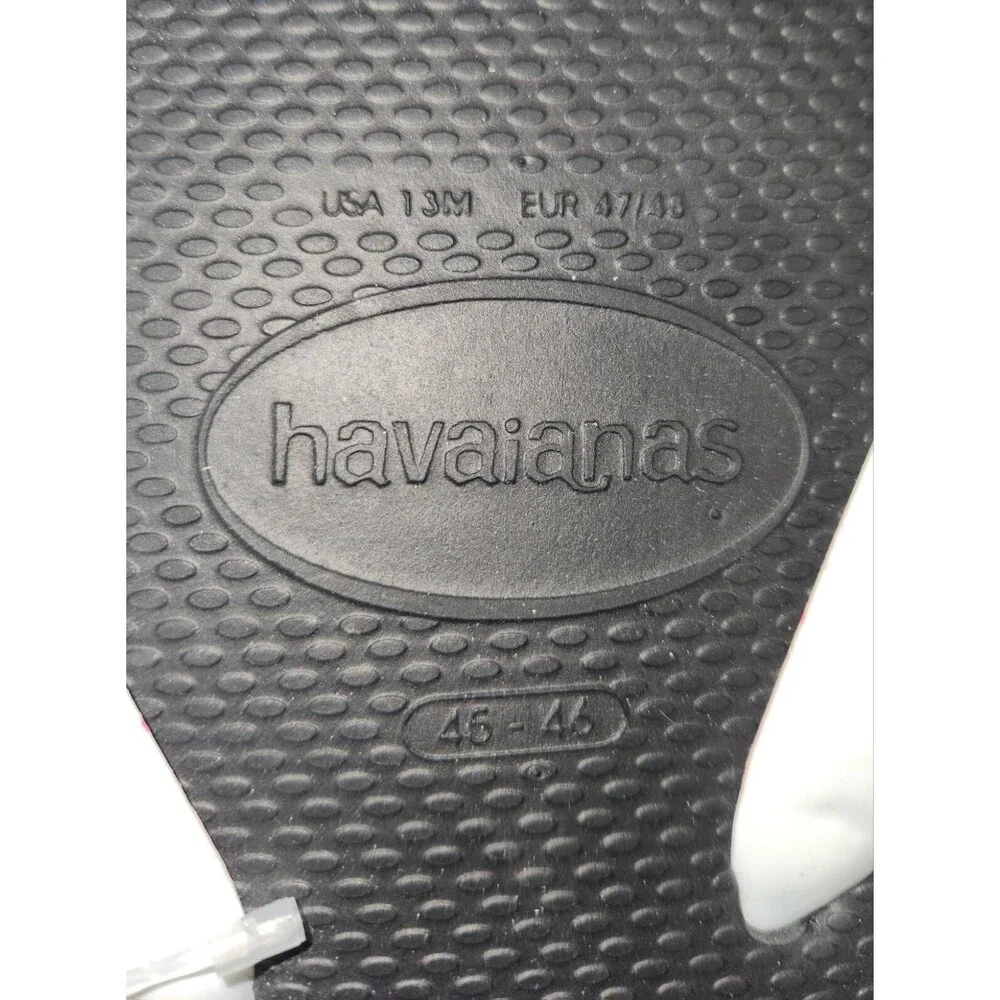 Havaianas Top Pride Rainbow Strap Thongs Sandals Unisex Mens Size 13 New W/Tags